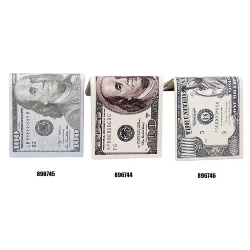 Men's Wallets with 100 US Dollar Pattern Wallet Male Canvas Walet Photo Card HolderFashion Large Capacity Wallet Purse Bag