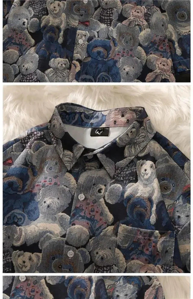 Short-sleeved Shirt Men's Top Handsome Design Niche