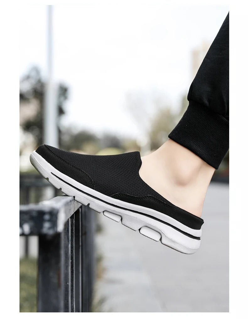 2024 Men Slippers Summer Breathable Home Indoor Slippers Men Thick Bottom Slides Fashion Couple Walking Shoes Chanclas Hombre