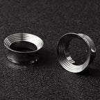 Doearko 2PCS Classic hollow spiral gauges Ear Plugs Tunnels Stainless Steel Ear Gauges Body Piercing Jewelry for women/men