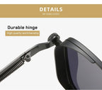 2025 Polarized Sunglasses Men High End Handsome Driving Special Anti UV High Quality Metal Punk Fashion Trends Sunglasses