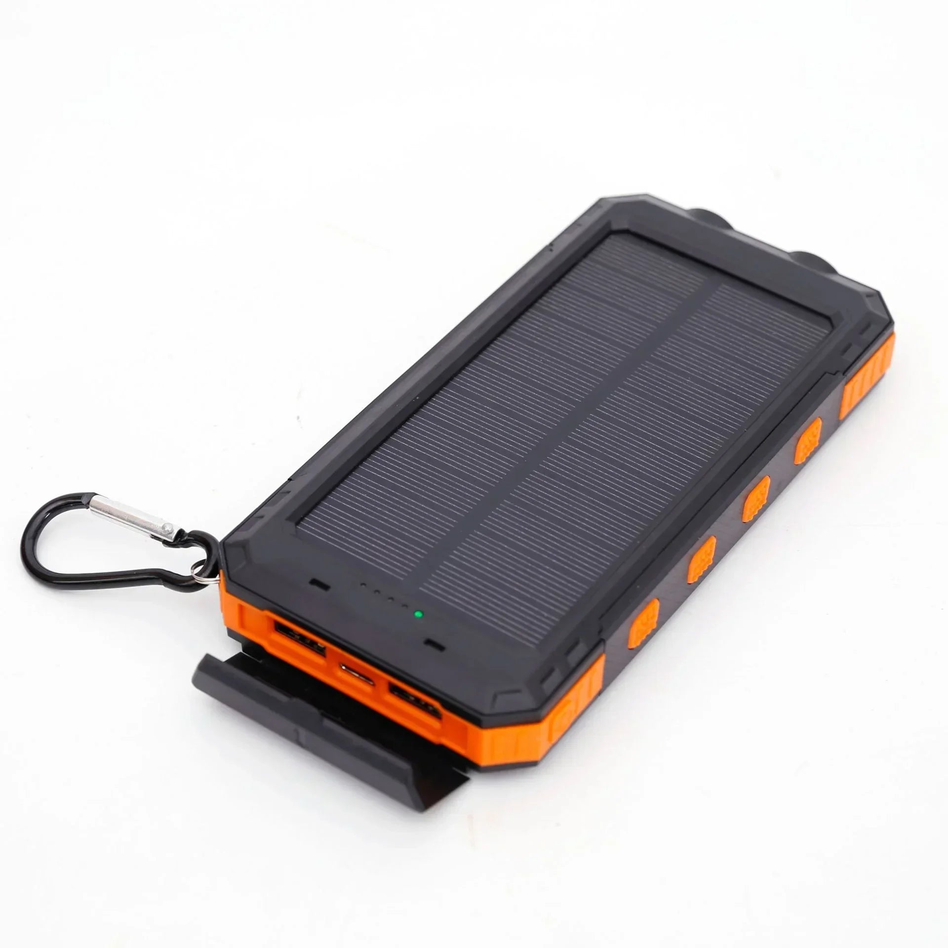 Solar Power Bank 20000mah Large Capacity Portable Charger Compatible with IOS Android USB-A and USB-C Fast Charging Powerbank