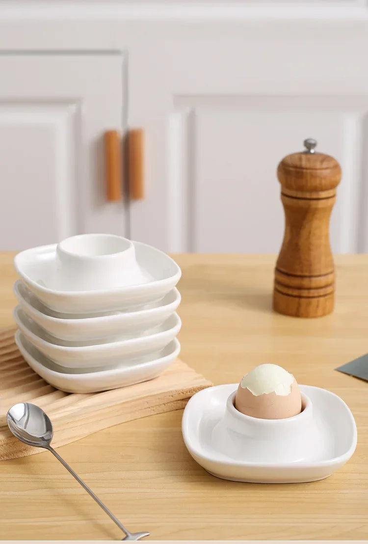 Kitchen Supplies Egg Tray Egg Rack Household Ceramic Tableware Supplies Egg Tray Egg Tray Breakfast Household Refrigerator