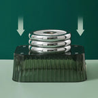 2 Pcs Cosmetics Box Desktop Storage Drawer Stackable Storage Box with Handle Makeup Organizers Basket Poatable Sundries  Rack