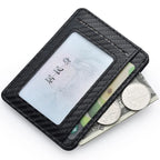 Men's Slim Minimalist Front Pocket Wallets Credit Card Holder Portable Leather Wallets