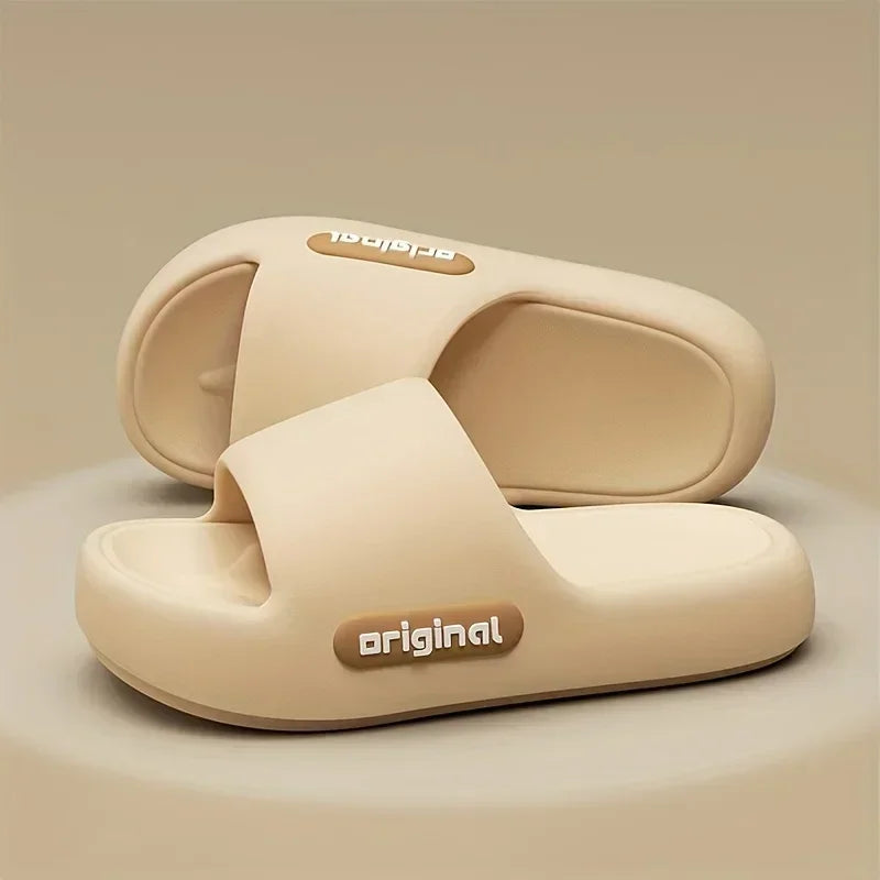 Women's Soft Slippers Thick-Soled Anti-Slip Indoor Outdoor Home Bathroom Relaxing Comfortable Cushioned Sandals，slippers woman