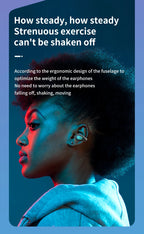 S20 wireless ear clip Bluetooth earphones are not in the ear and comfortable to wear. They are open high pitched headphones