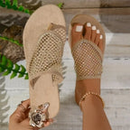 Women Slippers Trend Hollow Sexy Flats Bottom Slippers Summer New Flat Bottom Sandals Flip Flops Slides Women Zapatos De Mujer