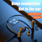 K69 Bone Conduction Earphones Bluetooth Hifi Music Headphones Sport Ear-hook Wireless Headsets with Mic Waterproof Earbuds