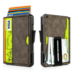 Wallet for Men - with Money Clip Slim Leather Slots Credit Card Holder RFID Blocking Bifold Minimalist Wallet