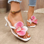 Women's Slippers Casual Fashionable  High Quality Shoes for Women Shallow Women Sandals Elegant Flowers Design Women's Slippers