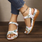 Women Sandals 2025 New Summer Beach Sandals Women Heels Sandalias Casual Wedges Footwear Summer Shoes Soft Heeled Sandals Woman