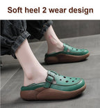 Women's Flats Loafers Platform Casual Slip-On Sandals Retro and Stylish Hollow Low Top Shoes Fashion Non-Slip Beach Sneakers