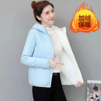 Winter Lambswool Coat 2025 Small Cotton-Padded Coat Women's Short Parkas Warm Cotton Jacket Joker Hooded Outwear Ladies Overwear