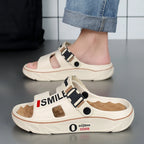 2025 New Men's Massage Slippers Indoor Outdoor Sandals Beach Comfortable Soft Slides Clogs Casual Shoes Men Women Home Slippers