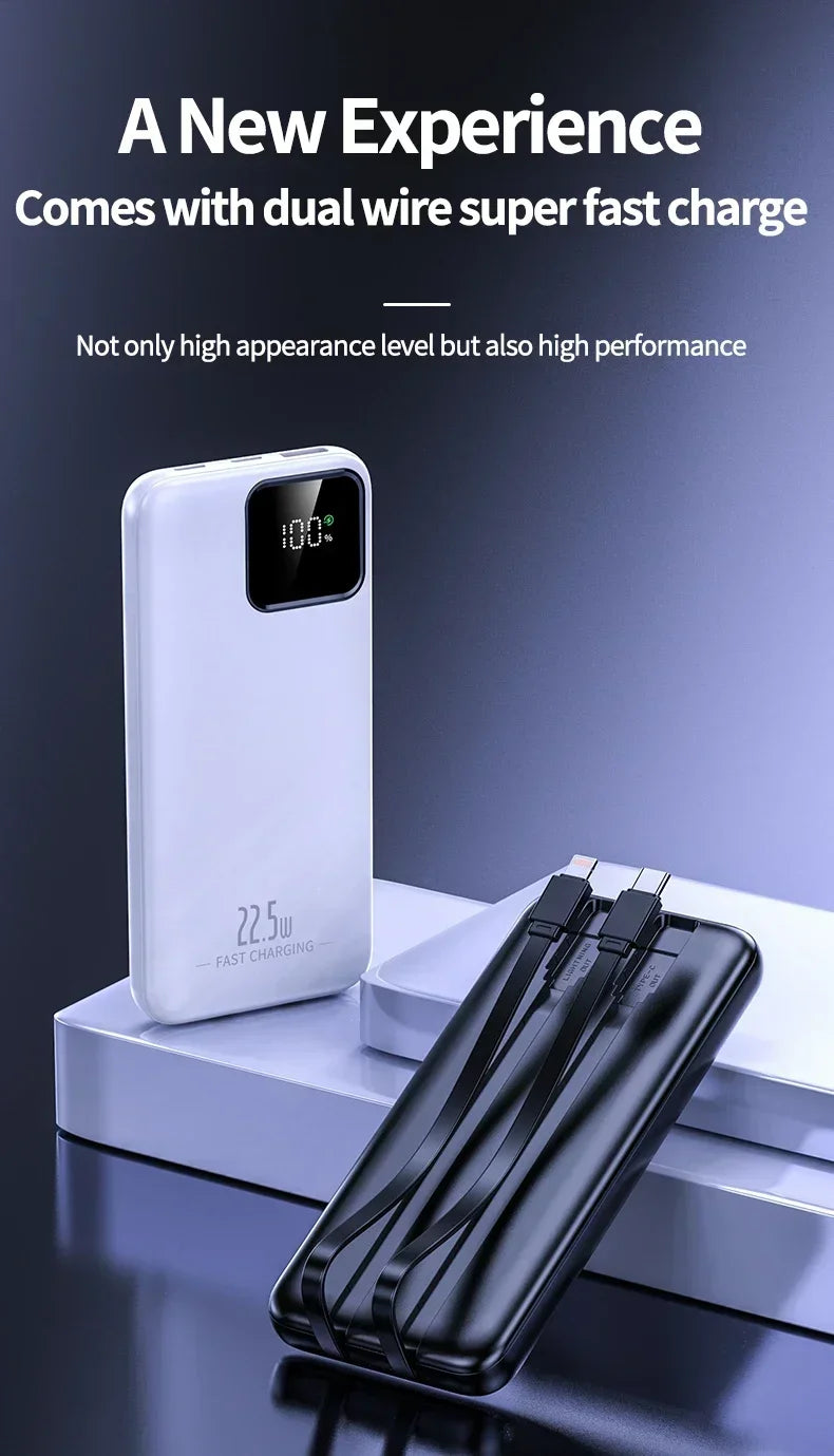 20000mAh Power Bank External Battery 22.5W Fast Charging Portable Charger for IPhone Xiaomi Huawei Poco Powerbank 2025 New