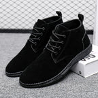 2025Men's Shoes High-top Casual Shoes High Quality Suede Chelsea Boots Fashion British Ankle Boots Business Oxfords Dress Shoes