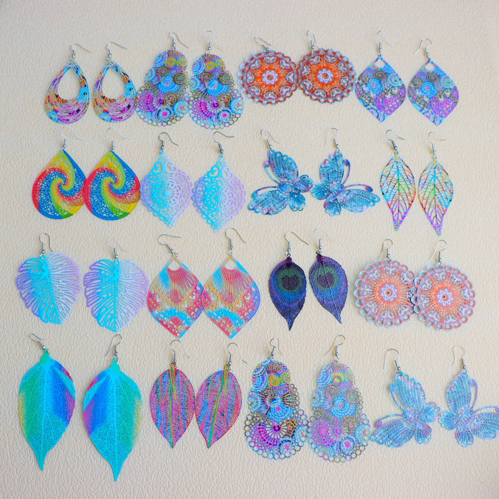 10Pairs/Lot Fashionable Women's Stainless Steel Earrings, Daily Jewelry Accessories Gifted To Friends, Randomly Shipped