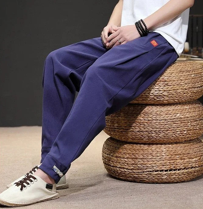 Trousers Skinny Autumn And Winter Plain Male Sports Pants Slim Cropped Men's Sweatpants Tights Aesthetic Hot Aesthetic Hot Loose