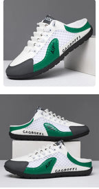 Men's Fashion Soft-soled Half Slippers Men Summer Trendy Bottom Casual Shoes Breathable Slip-on Shoes Sneakers Zapatos De Hombre