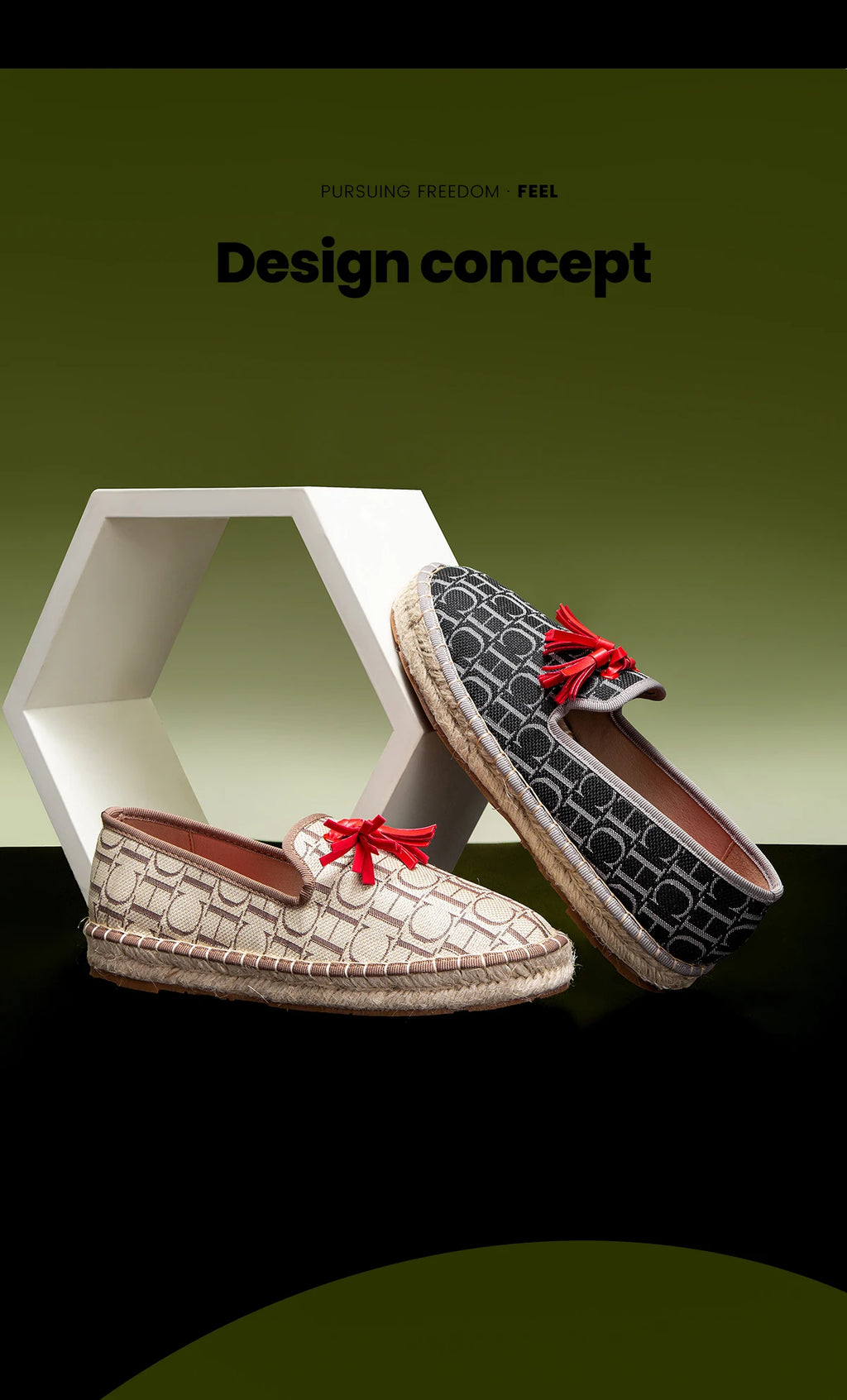 Flat CHCH Women's Shoes New Comfortable Vacation Fabric Casual Shoes Hemp Bottom Non slip Walking Woman Shoes