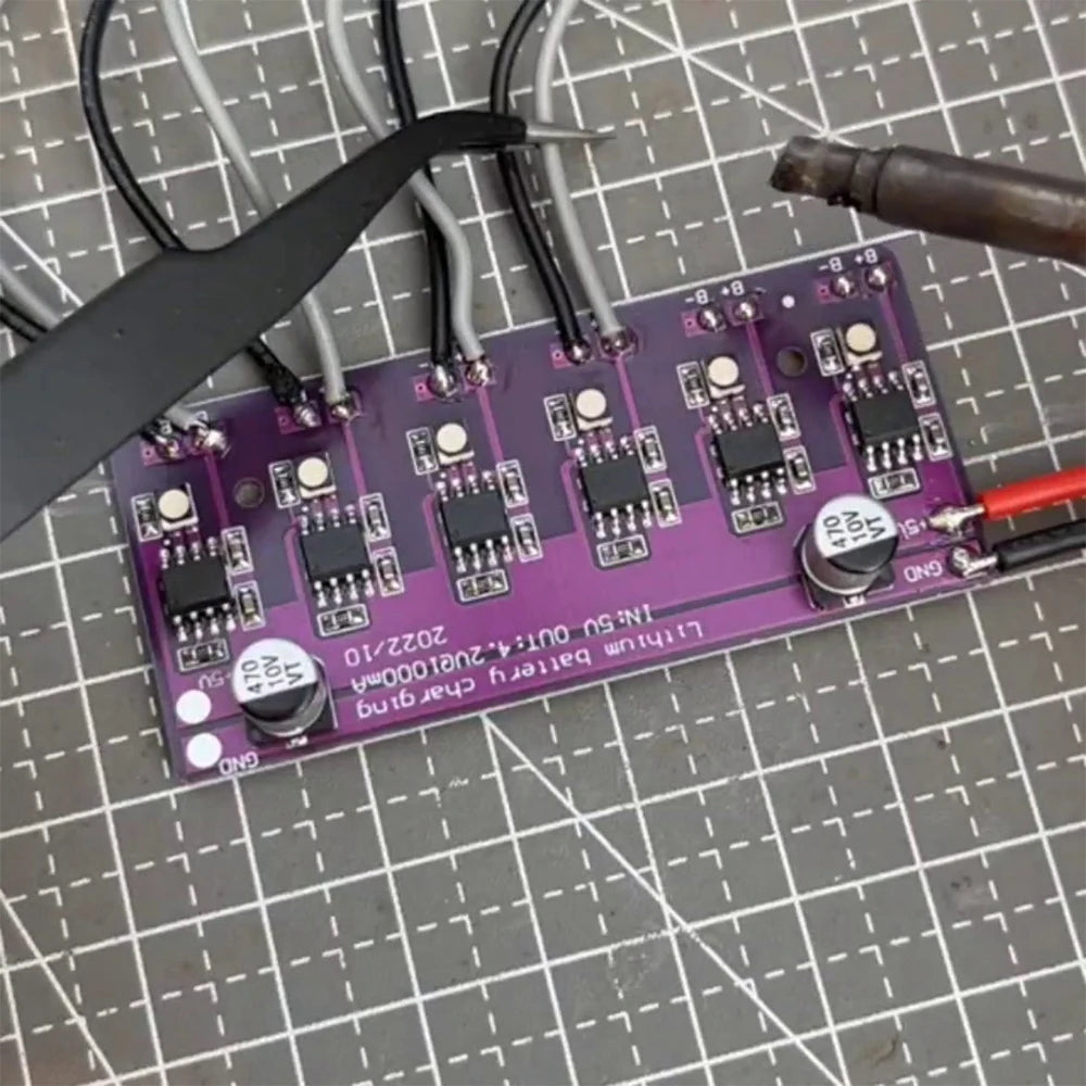 Charging Module PCB Circuit Board Charger Array 5V Input for 18650 4.2V Lithium Battery Electric Scooter Accessories