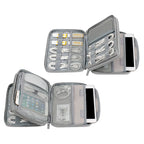 Electronics Protective Storage Bags for Cable Organizer Bag Handheld Tech Pouch for Tablet Phones & Power Banks Organizador Case