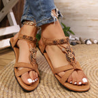 Women Wedge Sandals Bohemia Style Summer Platform Sandals Women Soft Bottom Low Heels Sexy Woman Non-slip Shoes Summer Footwear