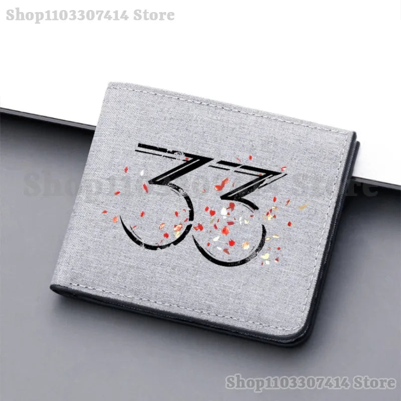 Man Anime Folding Wallet Game Clair Obscur Expedition 33 Wallets Adult Fashion Printed Money Bag Accessories Card Holder Gifts