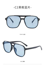 Vintage Men Women Big Sunglasses Men Square Shades Unisex Sun Glasses Black Lense Male Female Sunglasses UV400 Glasses