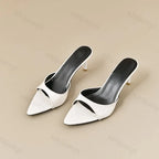 Women's High Heels Summer Slippers Women Sandals Fashion Classic Pointy Open Toe Stiletto Heels Sexy 2025 High-heeled Slippers