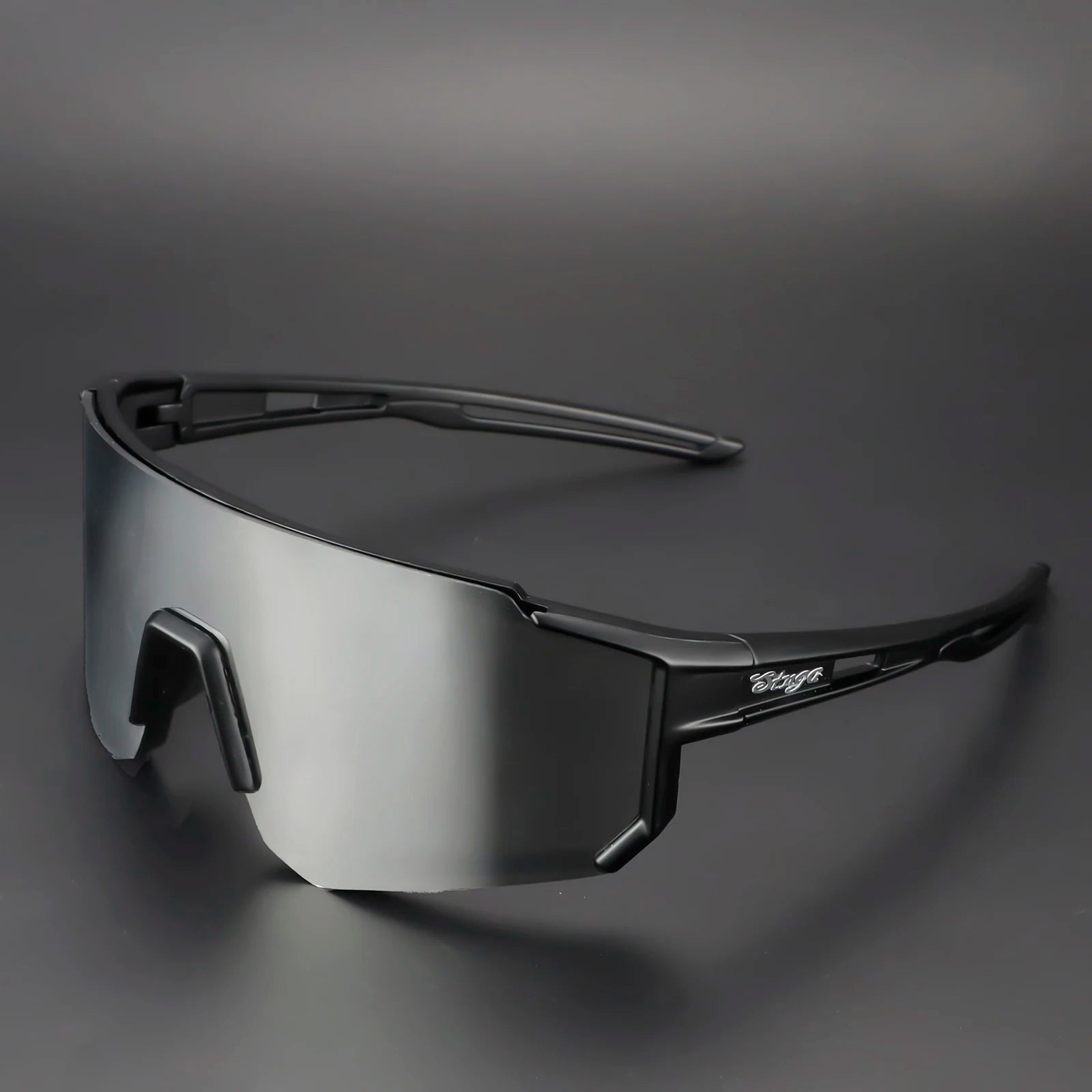 Cycling sunglasses Bike Eyewear Sports Dark Glasses Cycling Glasses Black Polarized Lens Eyepieces Outdoor Bicycle Goggles