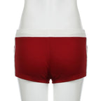 Women's Wear Breathable Embroidered Sports Set Casual Letter Stitching U-Neck Vest Comfortable Soft Drawstring Shorts Outdoor