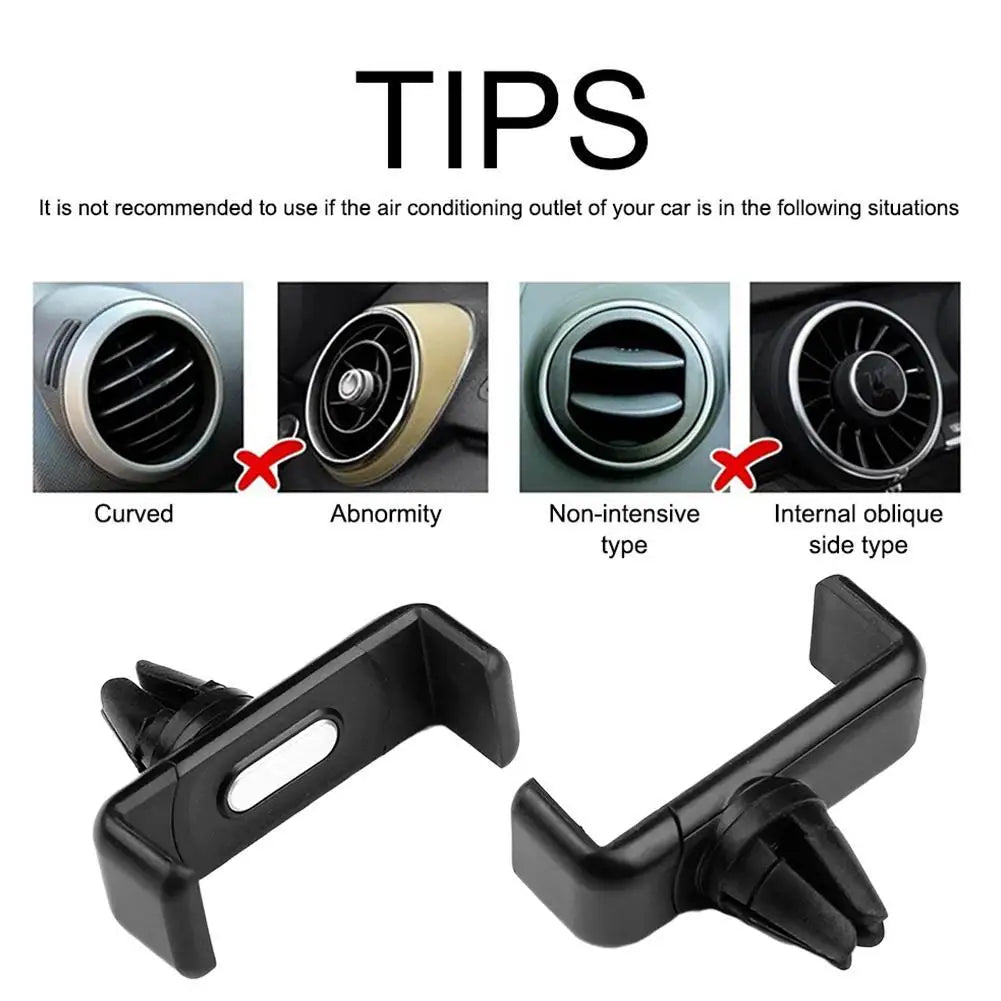 Car Air Outlet Mount Clip Interior Car Phone Holder Universal Mobile Holder ABS Car Mount Phone Support Mobile Phone Holder