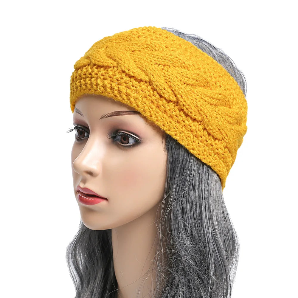 Winter Knitted Inner Layer with Velvet Windproof and Keepwarm Headband