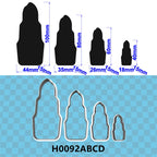 Four Specification Cartoon Women's Cosmetics Graphics Lipstick,Plastic Mold,Cake Fondant Tools,Cookie and Sushi Fruits Cutters