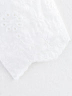 Embroidered Blouse Top Boho Chic Hawaiian Summer Vintage Ruffle Crop Shirts Female Elegant Women's Shirt Tops Woman 2025