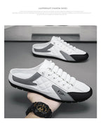 2025 Summer Slippers for Men Trendy Men's Flat Bottom Casual Shoes Soft Sole Support Shoes Men's Sneakers Zapatos De Hombre