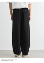 Men's American Fashion Casual Pants 2025 Summer New Style Solid Color Loose Drag Sweatpants Sports Straight Trousers Men's Wear