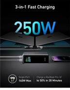 Prime Power Bank 27650mAh 3-Port 140W Max Portable Charger Battery Portable Power Bank Large Capacity 250W for Laptop