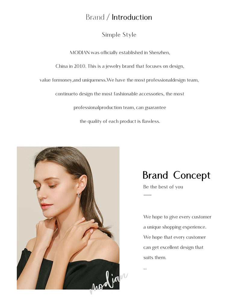 Modian Dazzling Hoop Earrings For Women Flower Cubic Zirconia Round Hoops Ear Fashion 925 Sterling Silver Fashion Jewelry Bijoux