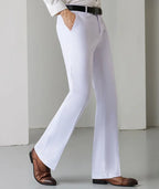 Man Suits Pants Draped Flared Fluid Tight Wide Leg Black Business Social Tailoring Bell Mouth Trousers for Men Up Formal Classic