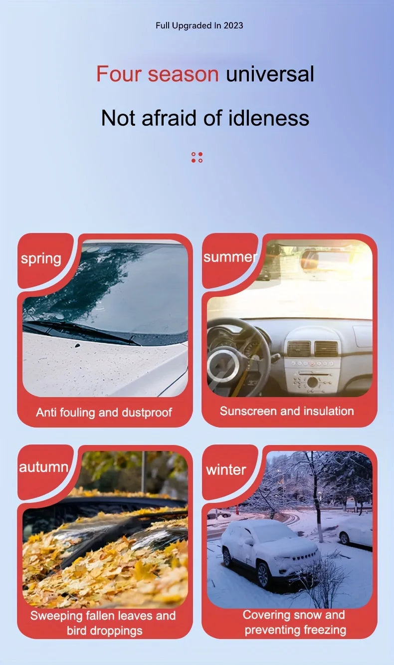 Car Windshield Snow Cover, Frost-Proof & Anti-Freezing Windshield Cover for Winter, Car Window Cover, Winter Car Cover, Windshie