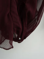 HH Women Ruffles Tierred Thin Blouses Solid Elegant Woman V Neck Long Sleeve Shirt 2025 Fashion High Street Lady Chic Tops