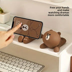 Adjustable Cartoon Character Mobile Phone Holder - Novelty Desktop Accessories，Perfect Gift for Teenagers and Adults