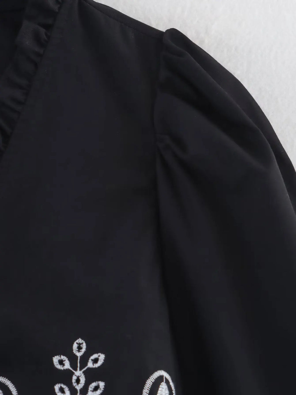 Embroidered Blouse Top Boho Chic Hawaiian Summer Vintage Ruffle Crop Shirts Female Elegant Women's Shirt Tops Woman 2025