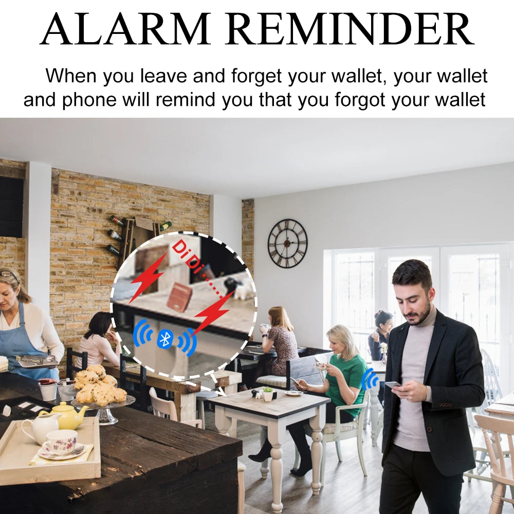 Smart Wallets GPS Tracker Card For Android And IOS Men Wallet  Card Holder For Air tags Magsafe Men Gift Fathers Day Gift