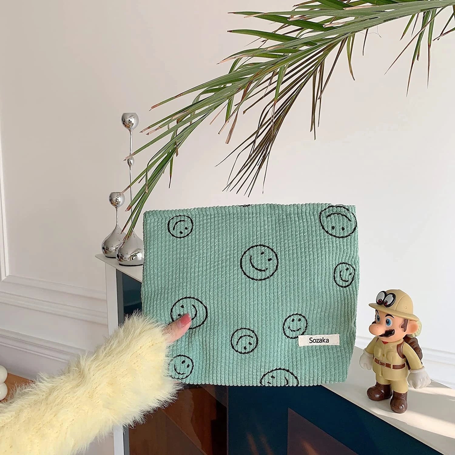 Makeup Bag Travel Toiletry Bag Cute Makeup Brushes Bag Cosmetic Bags for Women Zipper Makeup Bags for Purse