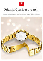 OLEVS 3650 Couple Watches For Men Women Number Scale Waterproof Quartz Dress Wristwatch Luminous Luxury Calendar Business Watch