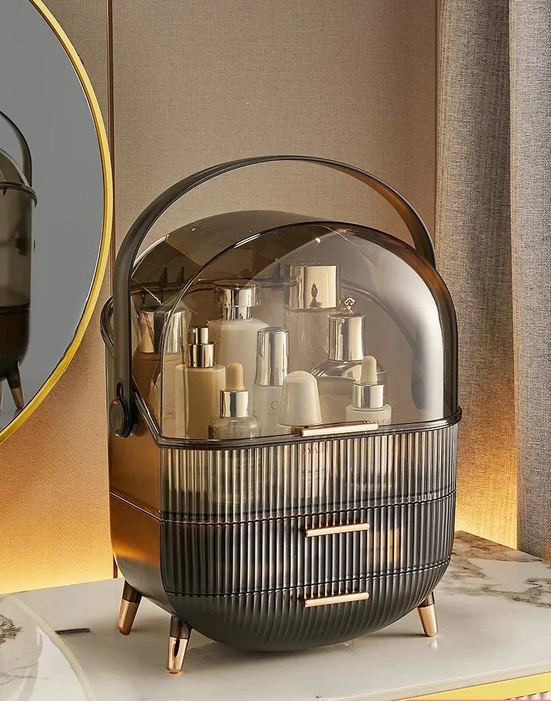 Cosmetics Display Cabinet Storage Box Drawer Dustproof Makeup Brush Large Capacity Storage Box Practical Home Collection Items